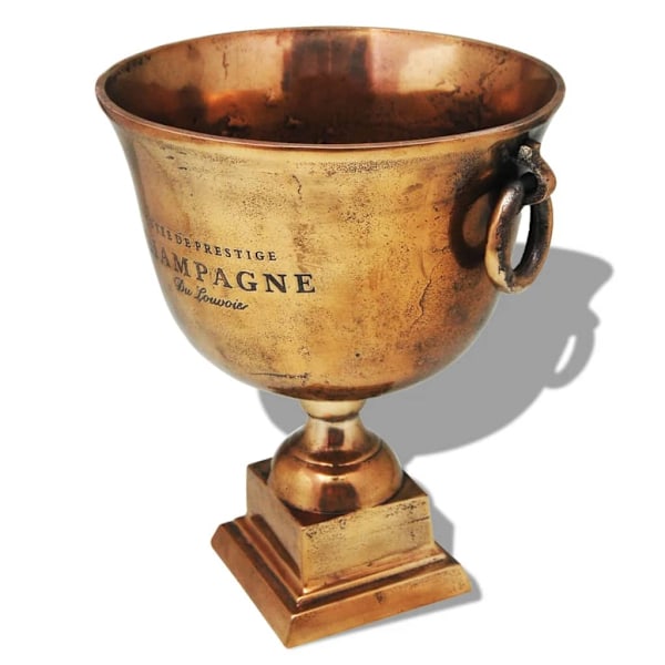 vidaXL Pokal champagnekylare koppar brun Brun