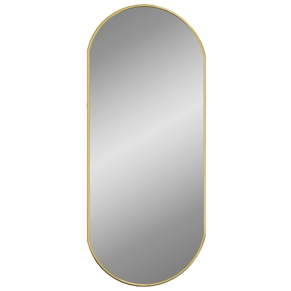 vidaXL Väggspegel guld 70x30 cm oval Guld