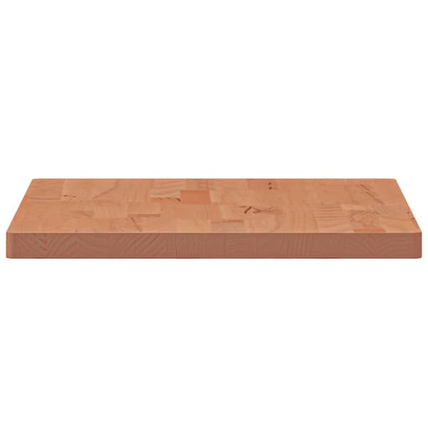 vidaXL Bordsskiva 60x40x2,5 cm rektangulär massivt bokträ Brun