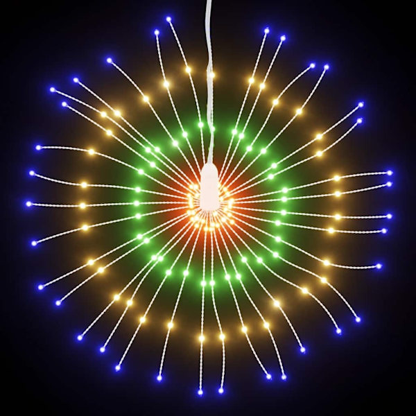 vidaXL Julbelysning 4 st 140 LED flerfärgad 17 cm Multicolour