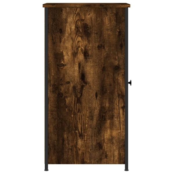 vidaXL Sängbord rökfärgad ek 32x42x80 cm konstruerat trä Brun