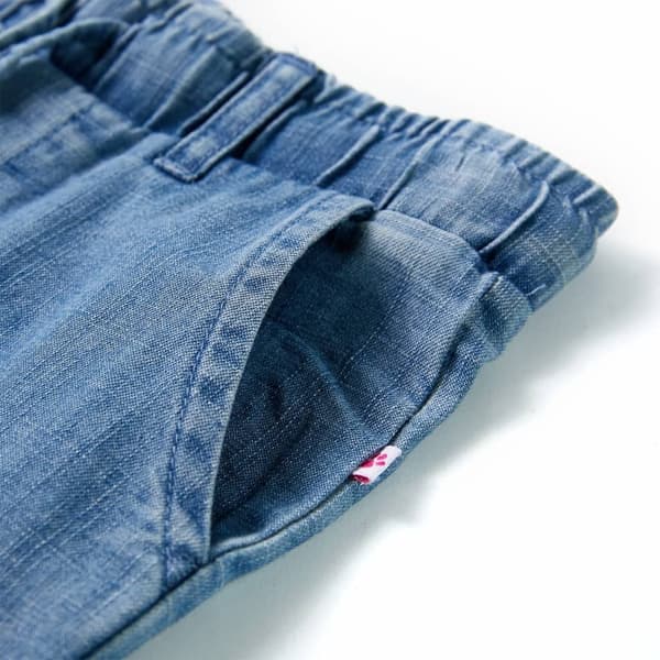 vidaXL Barnbyxor denimblå 92 Blå