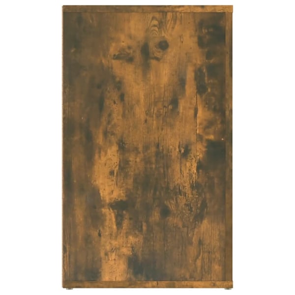 vidaXL Sängbord rökfärgad ek 50x36x60 cm konstruerat trä Brun