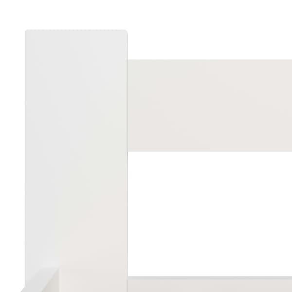 vidaXL Sängram vit massiv furu 100x200 cm Vit