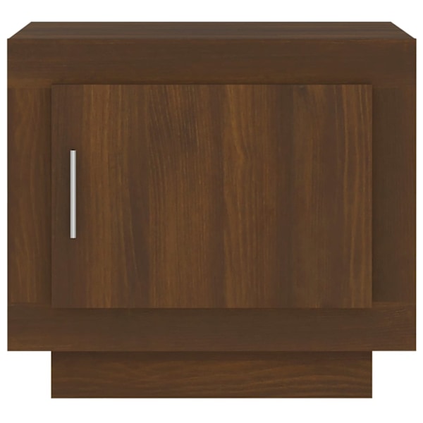 vidaXL Soffbord brun ek 51x50x45 cm konstruerat trä Brun