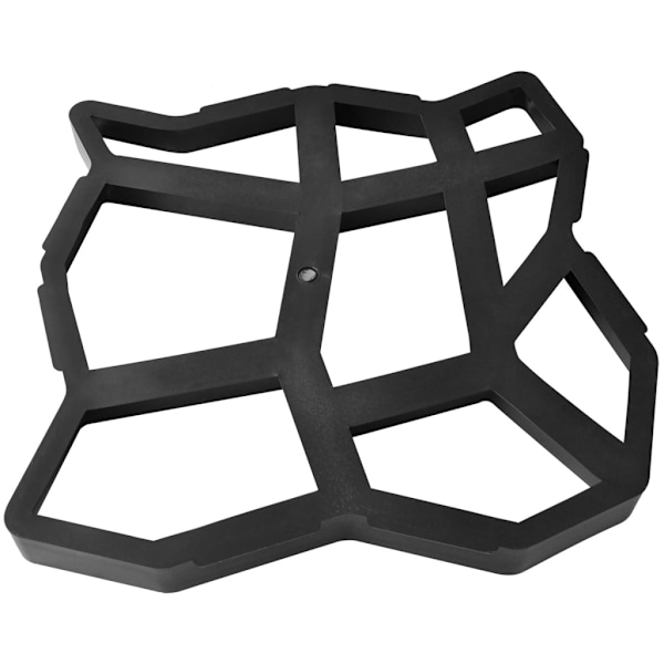 vidaXL Form för gångväg 42 x 4 cm Set of 2 Svart