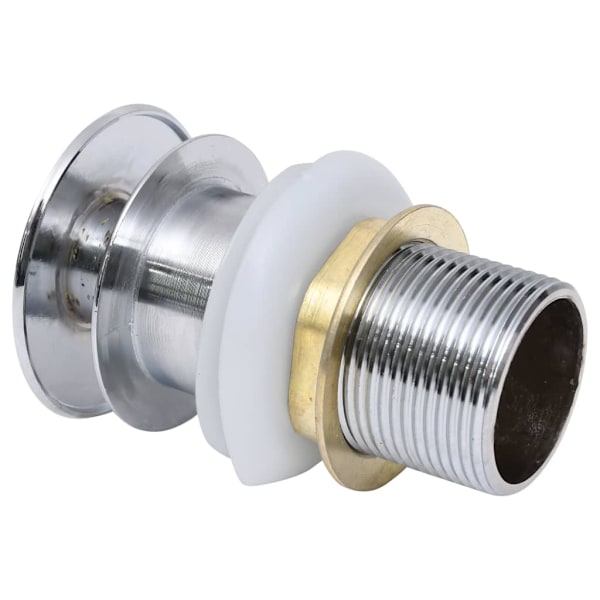 vidaXL Bottenventil utan överflödesfunktion silver 6,4x6,4x9,1 cm Silver