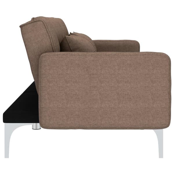 vidaXL Bäddsoffa brun tyg Brun