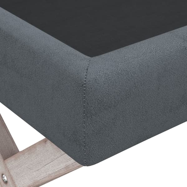 vidaXL Förvaringspall mörkgrå 110x45x49 cm sammet Grå