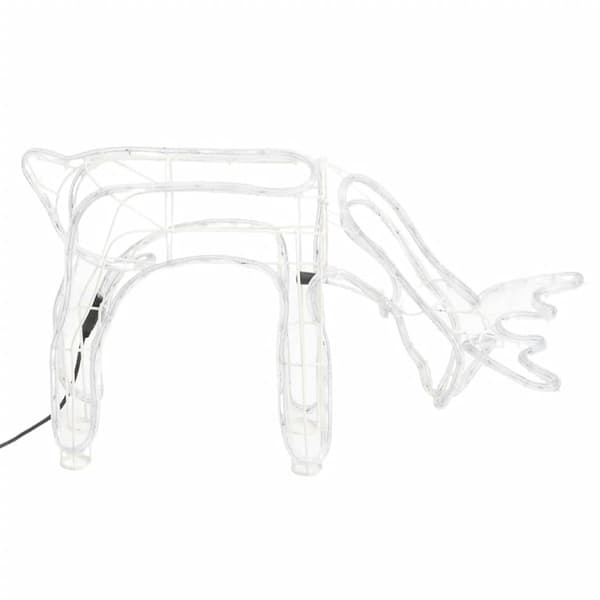 vidaXL Renfigur ljusslinga varmvit 73x31x45 cm