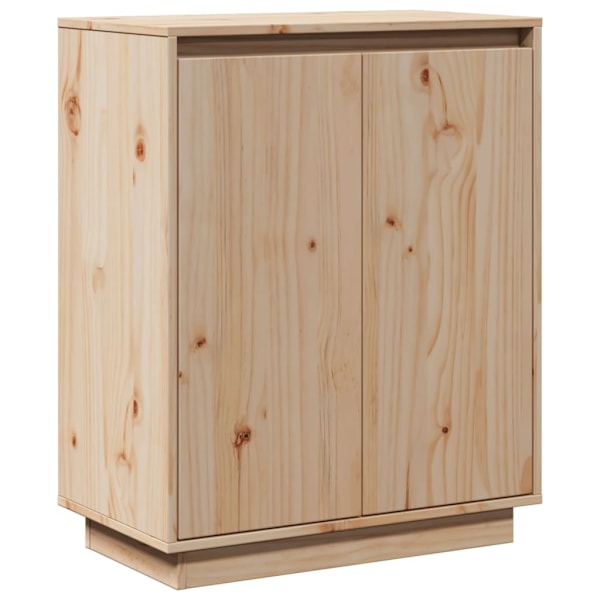 vidaXL Skänk 60x34x75 cm massiv furu Brun