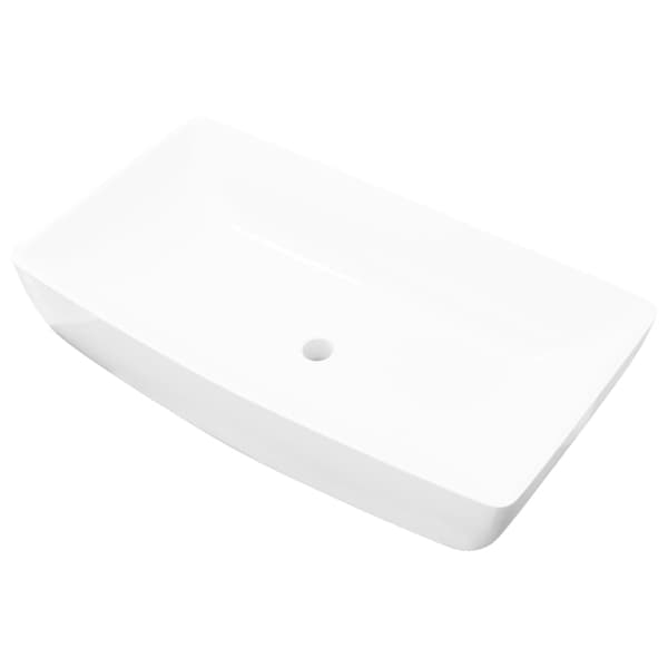 vidaXL Handfat Mälaren 71x39cm vit Vit