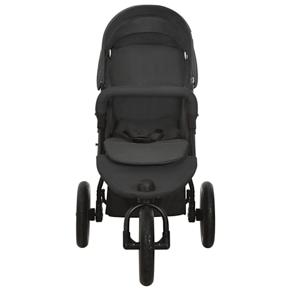 vidaXL Barnvagn antracit stål Antracit