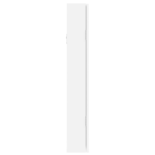 vidaXL Spegelskåp vit väggmonterat 37,5x10x67 cm Vit