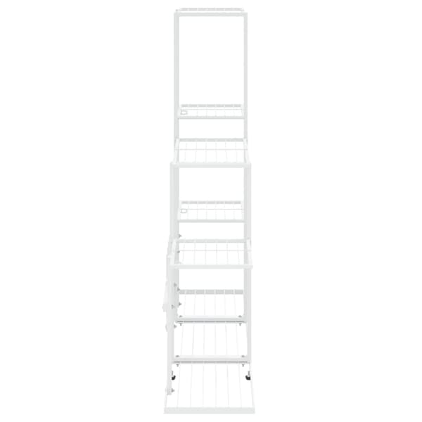 vidaXL Växtställ 94,5x25x88 cm vit metall Vit