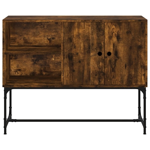vidaXL Skänk rökfärgad ek 100x40x79,5 cm konstruerat trä Brun