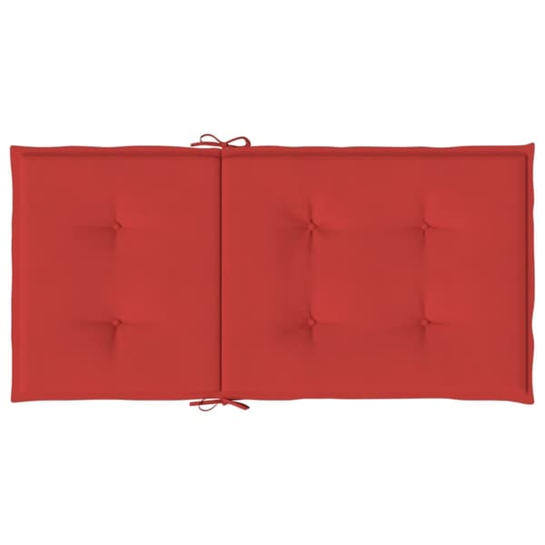 vidaXL Trädgårdsstolsdynor 4 st Röd 100 x 50 x 3 cm Röd