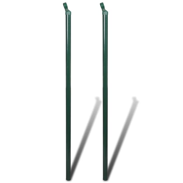 vidaXL Stängsel set 0,8x25 m mossgrön Grön