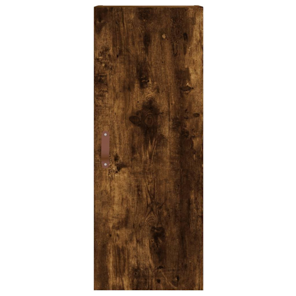 vidaXL Högskåp rökfärgad ek 34,5x34x180 cm konstruerat trä Brun