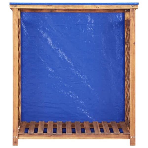 vidaXL Vedbod 105x38x115 cm massivt akaciaträ Brun
