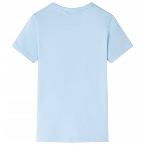 vidaXL T-shirt för barn ljusblå 104 Blå