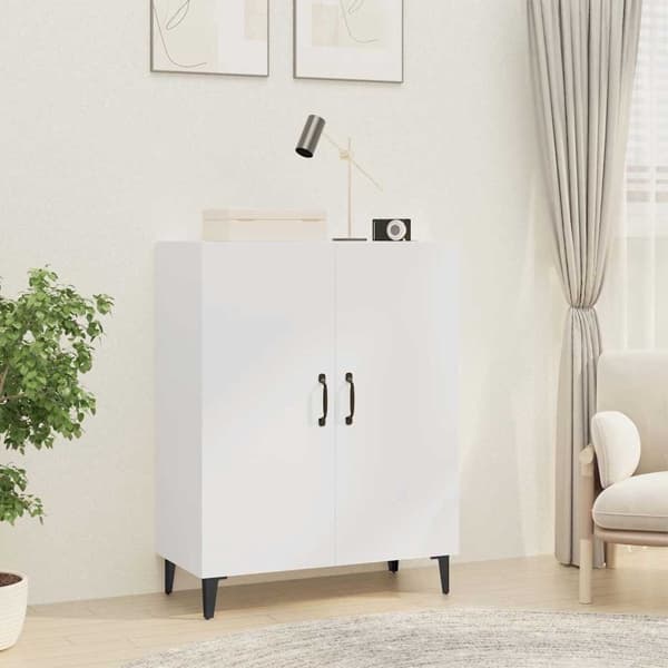 vidaXL Skänk vit 70x34x90 cm konstruerat trä Vit