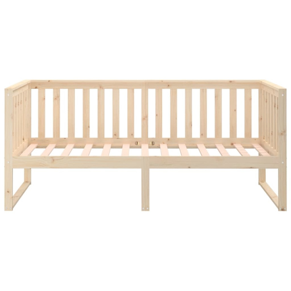 vidaXL Dagbädd 100x200 cm massiv furu Brun