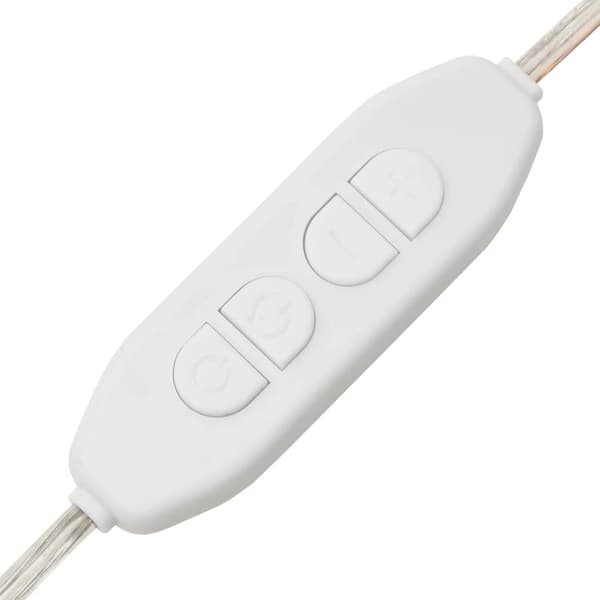 vidaXL Väggspegel med LED-belysning 30x80 cm glas rektangulär Silver