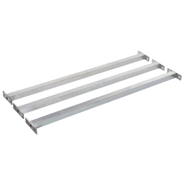 vidaXL Justerbara inkrypningsskydd för fönster 3 st 710-1200 mm Silver