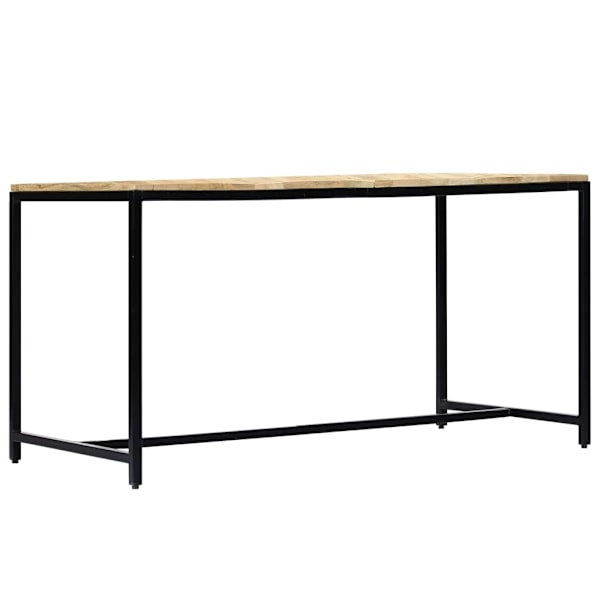 vidaXL Matbord 140x70x75 cm massivt grovt mangoträ Brun