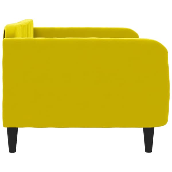vidaXL Dagbädd gul 100x200 cm sammet Gul
