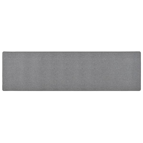 vidaXL Gångmatta mörkgrå 50x200 cm grå