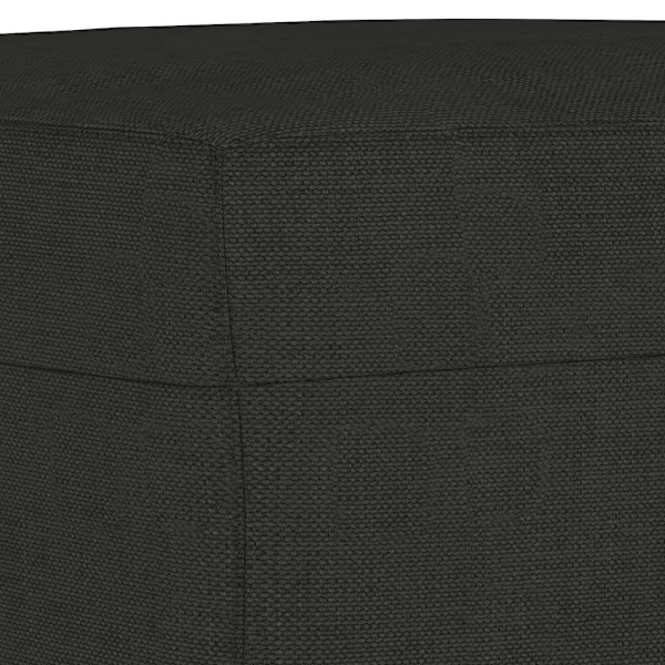 vidaXL Bänk svart 70x35x41 cm tyg Svart