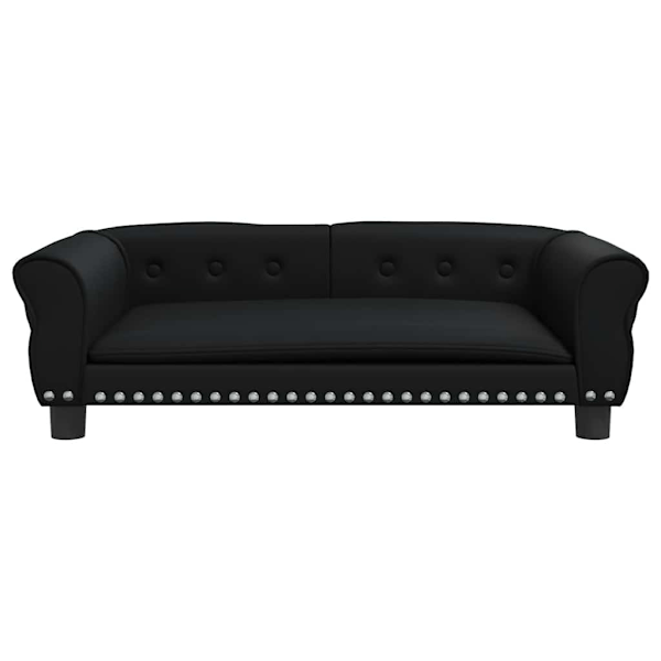 vidaXL Hundbädd svart 95x55x30 cm konstläder Svart