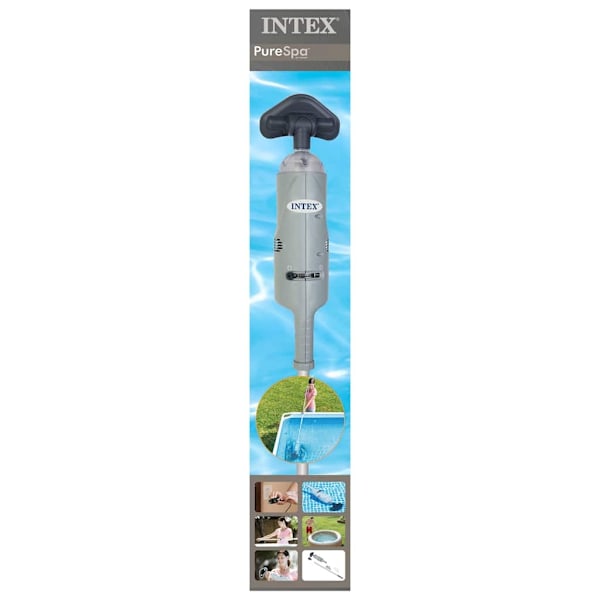 INTEX Laddningsbar spa- och pooldammsugare grå