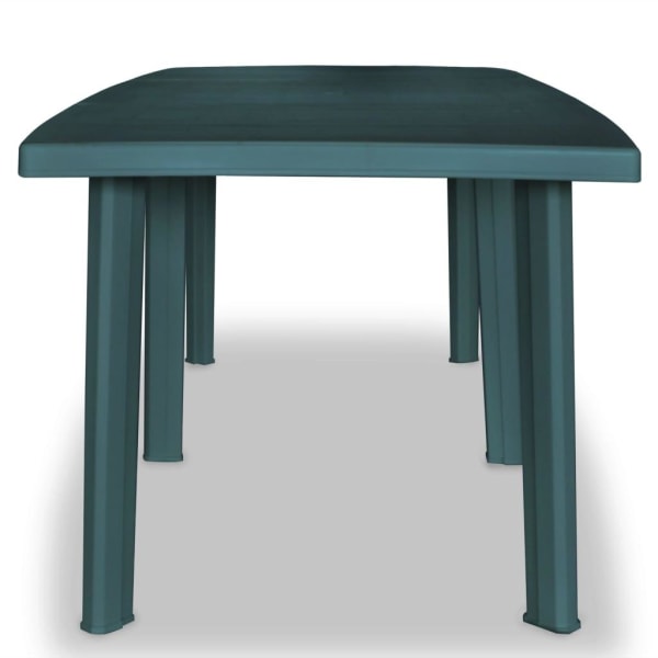 vidaXL Trädgårdsbord grön 210x96x72 cm plast Grön