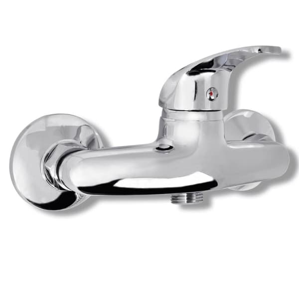 vidaXL Duschblandare krom Silver