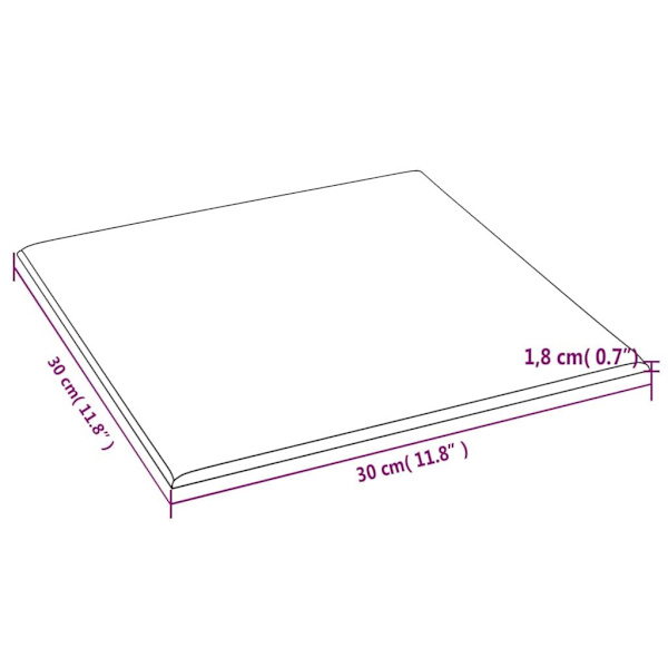 vidaXL Väggpaneler 12 st grå 30x30 cm konstläder 1,08 m² Grå