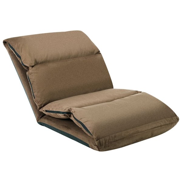 vidaXL Golvstol vikbar taupe mikrofiber Taupe