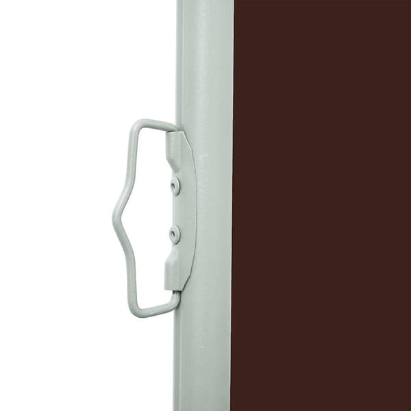 vidaXL Infällbar sidomarkis 140x600 cm brun Brun