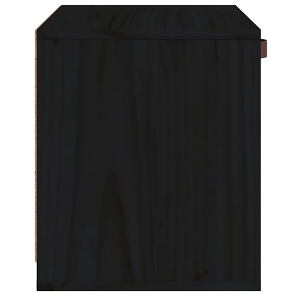 vidaXL Väggskåp svart40x30x35 cm massiv furu Svart