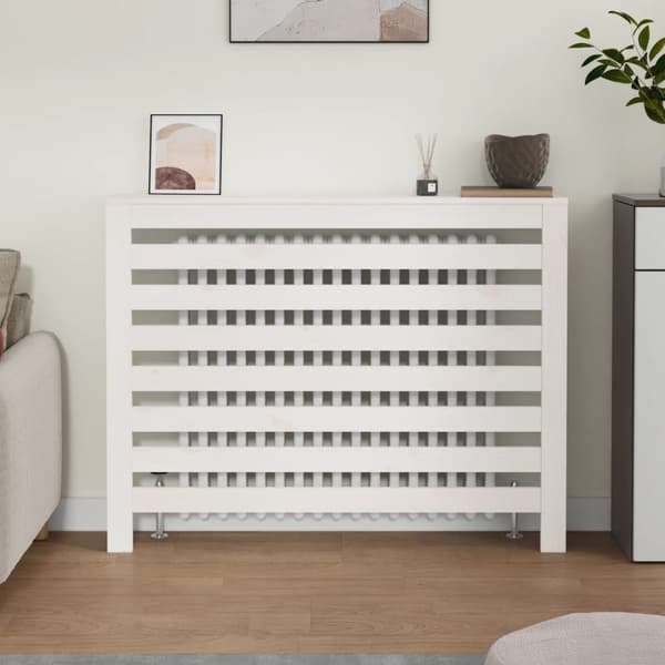 vidaXL Elementskydd Vit 108,5x19x84 cm massiv furu Vit