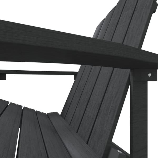 vidaXL Adirondackstol HDPE antracit Antracit
