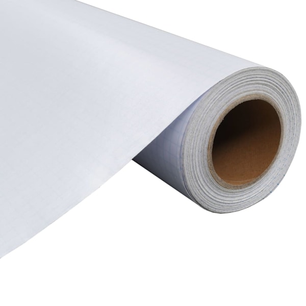 vidaXL Fönsterfilm frostad grå 0,9x100 m PVC Vit