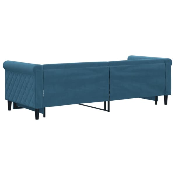 vidaXL Dagbädd utdragbar blå 80x200 cm sammet Blå