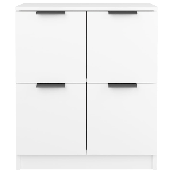 vidaXL Skänk 2 delar vit 60x30x70 cm konstruerat trä Vit