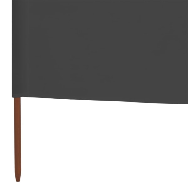 vidaXL Vindskydd 6 paneler tyg 800x80 cm grå grå