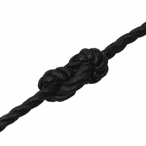 vidaXL Rep svart 14 mm 25 m polypropen