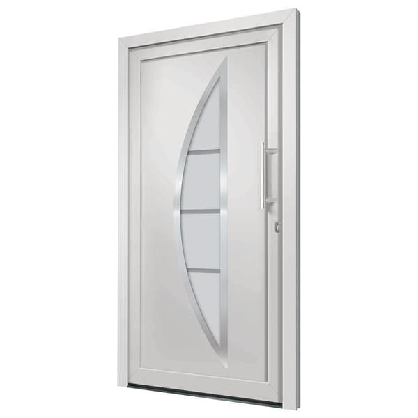 vidaXL Ytterdörr vit 98x190 cm Vit