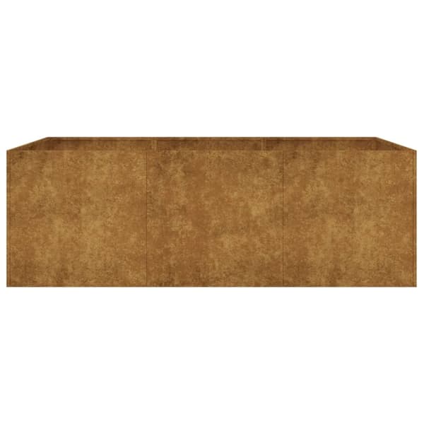 vidaXL Odlingslåda 120x80x40 cm rosttrögt stål Brun